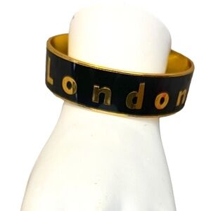 LONDON BANGLE BLACK‎ & GOLD BRACELET